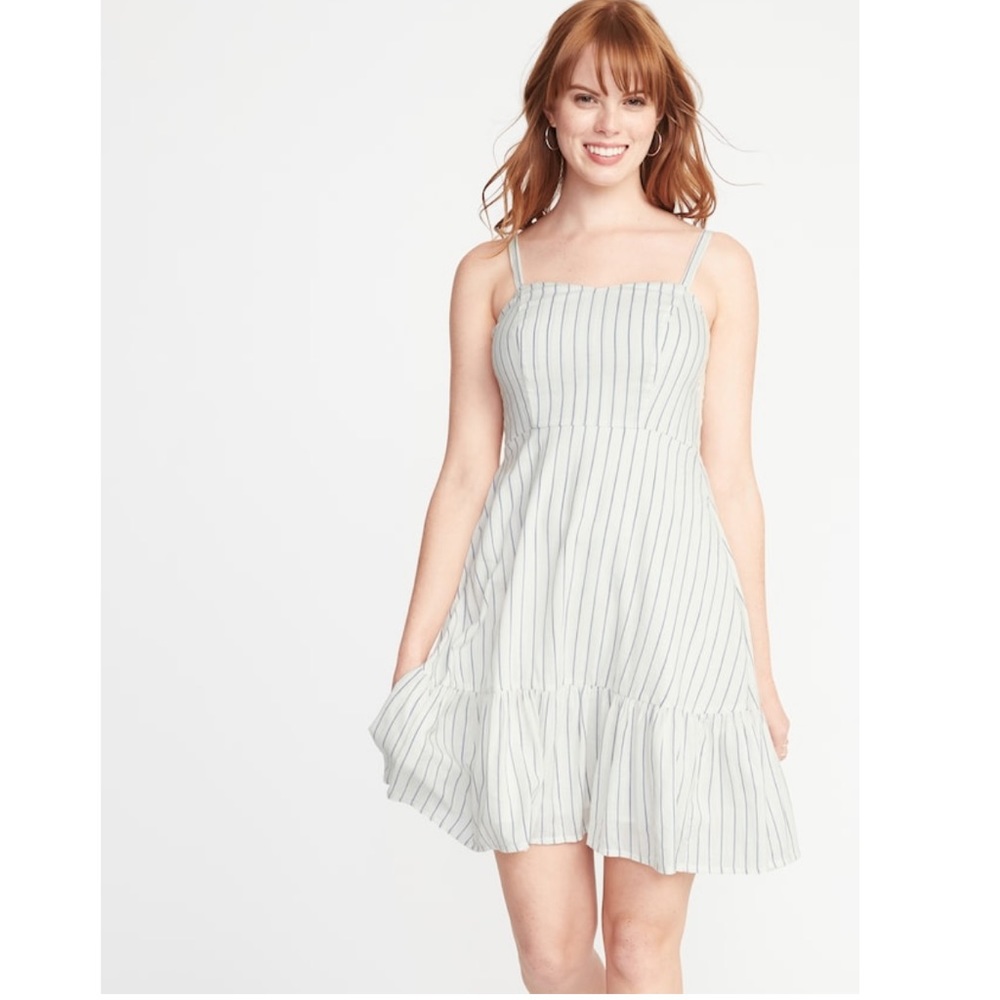 Old Navy Striped Fit and Flare Cami Dress